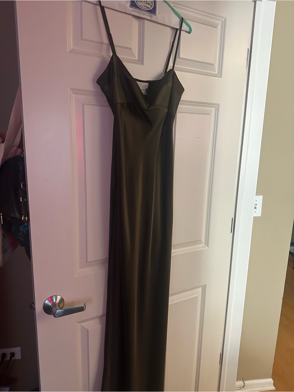 Reformation Brie Dress Sz 8 Green - Picture 6 of 6